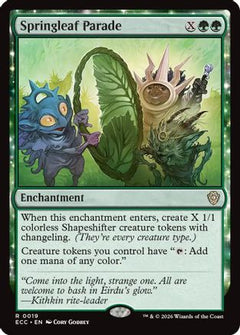 Springleaf Parade (ECC-019) - Commander: Lorwyn Eclipsed-1