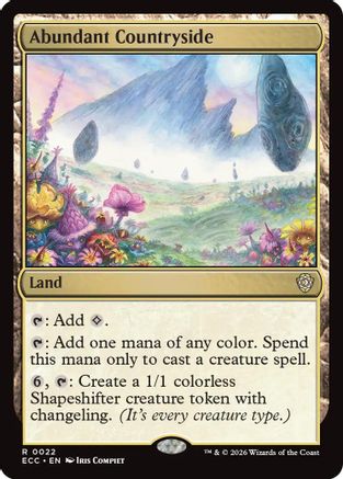 Abundant Countryside (ECC-022) - Commander: Lorwyn Eclipsed-1