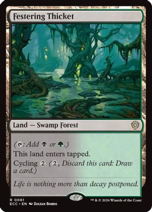 Festering Thicket (ECC-061) - Commander: Lorwyn Eclipsed-1