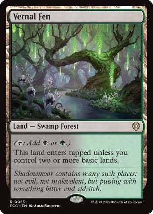 Vernal Fen (ECC-063) - Commander: Lorwyn Eclipsed-1