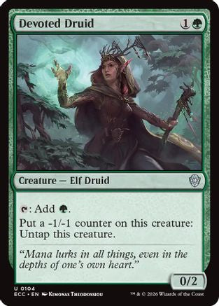 Devoted Druid [Lorwyn Eclipsed Commander]-1