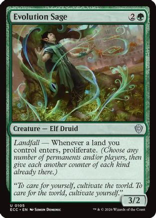 Evolution Sage (ECC-105) - Commander: Lorwyn Eclipsed-1