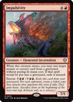 Impulsivity (ECC-013) - Commander: Lorwyn Eclipsed-1