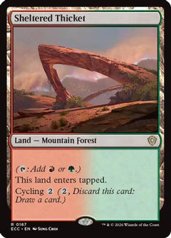 Sheltered Thicket [Lorwyn Eclipsed Commander]-1