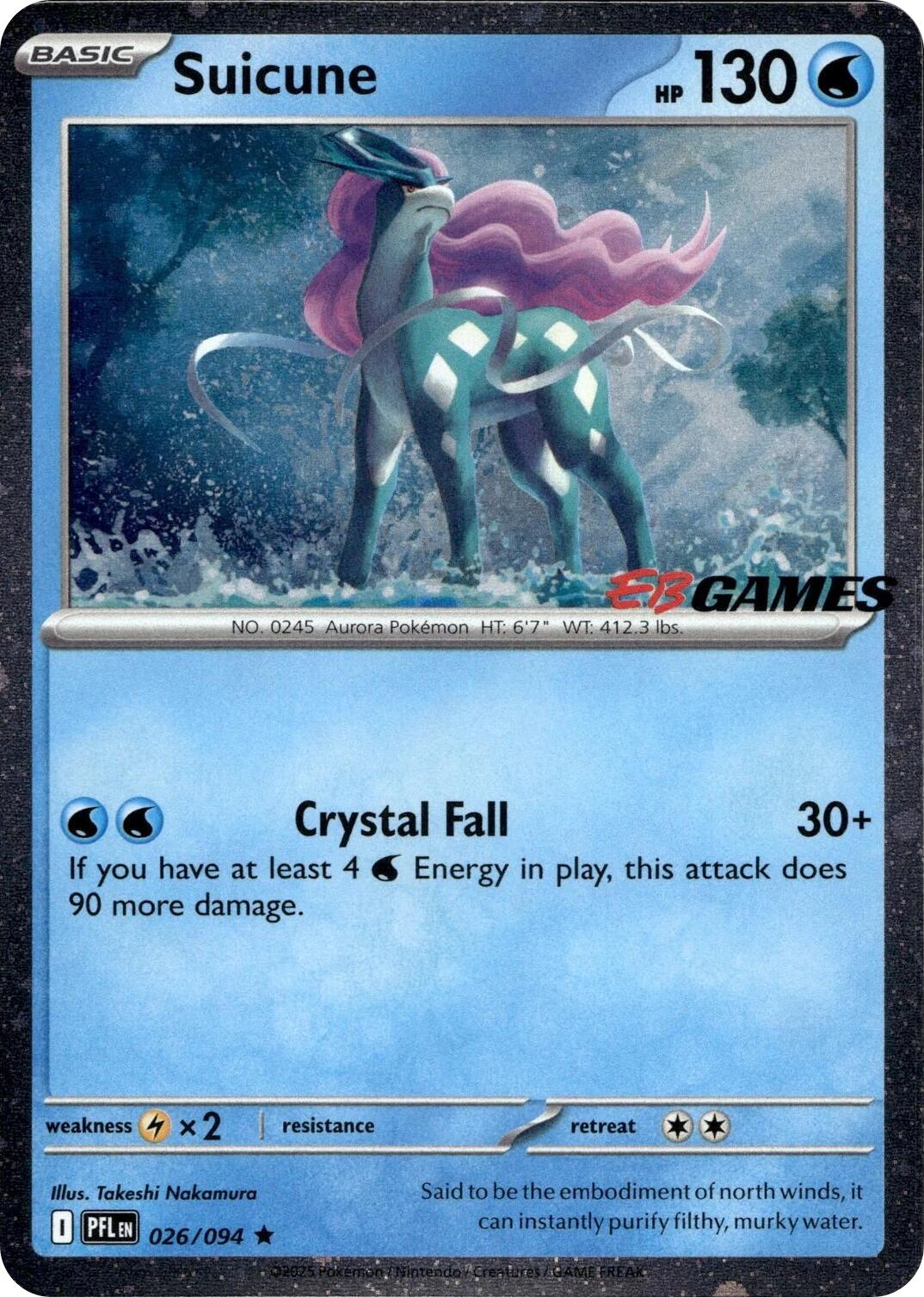 Suicune (026/094) (EB Games Exclusive) [Miscellaneous Cards]-1