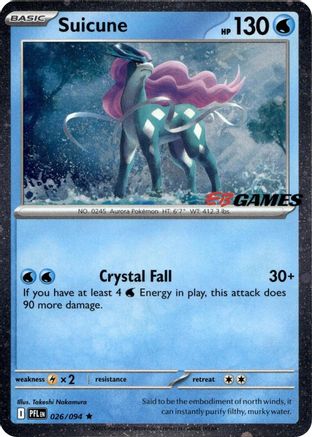 Suicune (EB Games Exclusive) 026  - Holofoil Miscellaneous Cards & Products - Rare-1