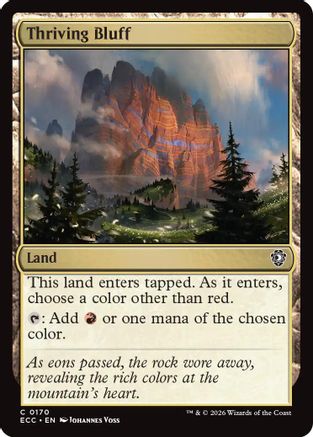 Thriving Bluff (ECC-170) - Commander: Lorwyn Eclipsed-1