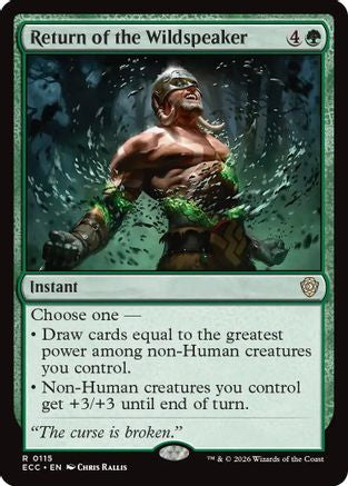 Return of the Wildspeaker (ECC-115) - Commander: Lorwyn Eclipsed-1