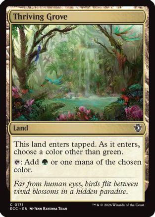 Thriving Grove (ECC-171) - Commander: Lorwyn Eclipsed-1