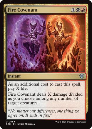 Fire Covenant (ECC-054) - Commander: Lorwyn Eclipsed-1