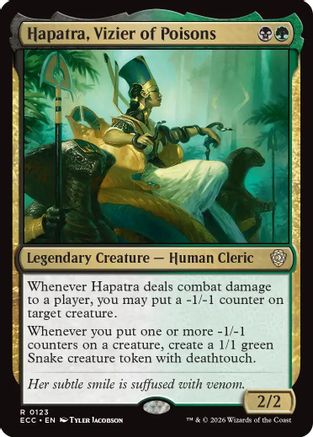Hapatra, Vizier of Poisons (ECC-123) - Commander: Lorwyn Eclipsed-1