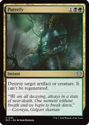 Putrefy [Lorwyn Eclipsed Commander]-1