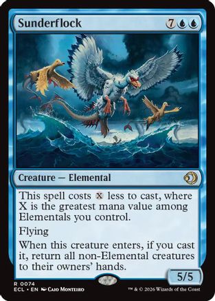 Sunderflock (ECL-074) - Lorwyn Eclipsed-1