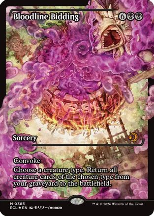 Bloodline Bidding (Showcase) (ECL-385) - Lorwyn Eclipsed Foil-1