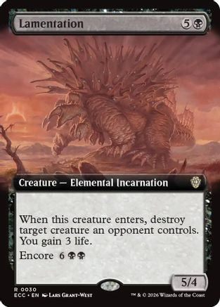 Lamentation (Extended Art) (ECC-030) - Commander: Lorwyn Eclipsed-1