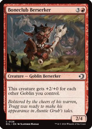 Boneclub Berserker (ECL-126) - Lorwyn Eclipsed Foil-1
