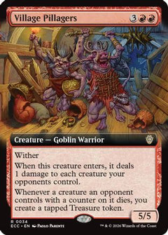 Village Pillagers (Extended Art) (ECC-034) - Commander: Lorwyn Eclipsed-1