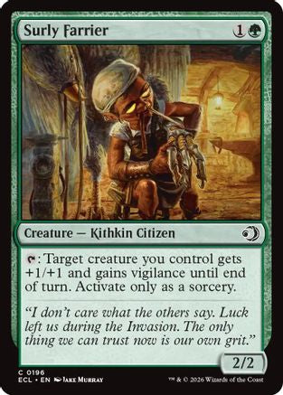 Surly Farrier (ECL-196) - Lorwyn Eclipsed Foil-1