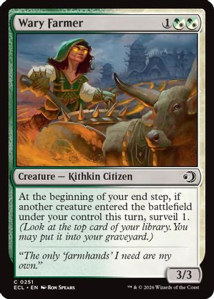 Wary Farmer (ECL-251) - Lorwyn Eclipsed-1