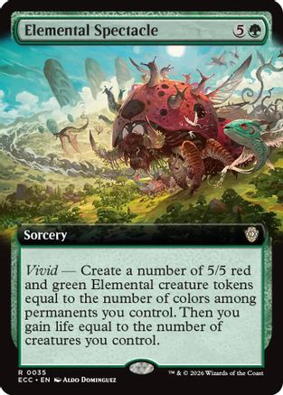 Elemental Spectacle (Extended Art) (ECC-035) - Commander: Lorwyn Eclipsed-1