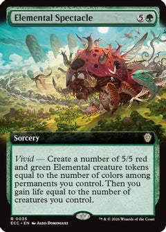 Elemental Spectacle (Extended Art) (ECC-035) - Commander: Lorwyn Eclipsed Foil-1