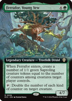 Ferrafor, Young Yew (Extended Art) (ECC-036) - Commander: Lorwyn Eclipsed Foil-1