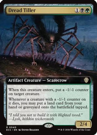 Dread Tiller (Extended Art) [Lorwyn Eclipsed Commander]-1