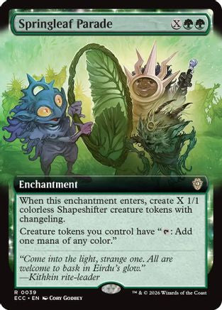 Springleaf Parade (Extended Art) (ECC-039) - Commander: Lorwyn Eclipsed-1