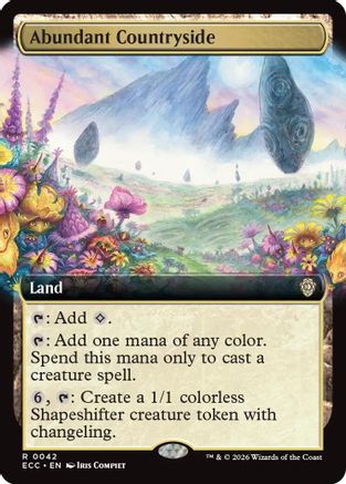 Abundant Countryside (Extended Art) [Lorwyn Eclipsed Commander]-1