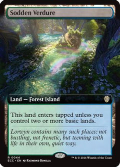Sodden Verdure (Extended Art) (ECC-044) - Commander: Lorwyn Eclipsed-1