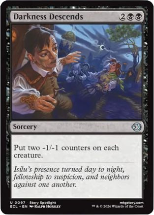 Darkness Descends (ECL-097) - Lorwyn Eclipsed-1