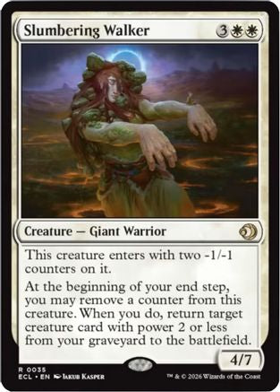 Slumbering Walker (ECL-035) - Lorwyn Eclipsed-1
