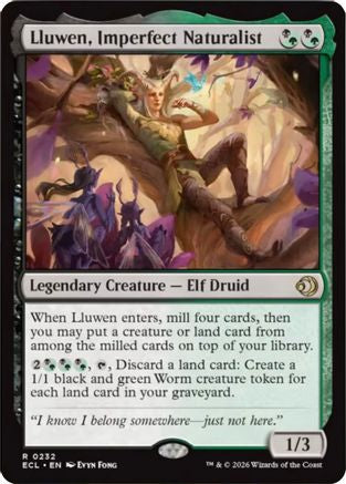 Lluwen, Imperfect Naturalist (ECL-232) - Lorwyn Eclipsed Foil-1