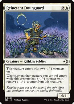 Reluctant Dounguard [Lorwyn Eclipsed]-1