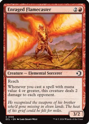 Enraged Flamecaster [Lorwyn Eclipsed]-1