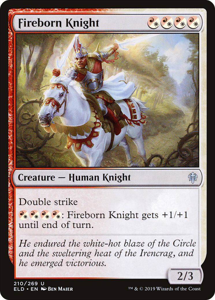 Fireborn Knight [Throne of Eldraine]-1