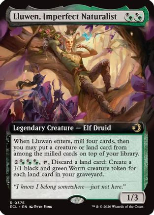 Lluwen, Imperfect Naturalist (Extended Art) [Lorwyn Eclipsed]-1