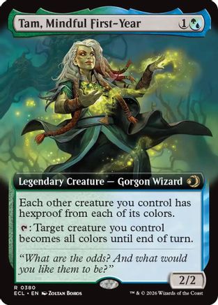 Tam, Mindful First-Year (Extended Art) (ECL-380) - Lorwyn Eclipsed Foil-1