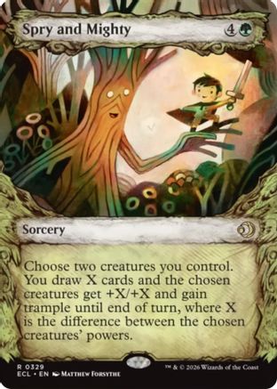 Spry and Mighty (Showcase) (ECL-329) - Lorwyn Eclipsed-1