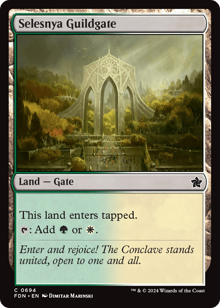 Selesnya Guildgate [Foundations]-1