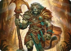 Ajani, Outland Chaperone Art Card (ASECL-028) - Art Series: Lorwyn Eclipsed-1
