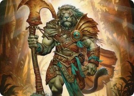 Ajani, Outland Chaperone Art Card (ASECL-028) - Art Series: Lorwyn Eclipsed-1