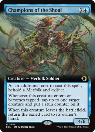Champions of the Shoal (Extended Art) (ECL-356) - Lorwyn Eclipsed Foil-1