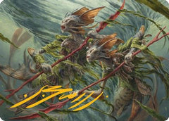 Champions of the Shoal Art Card (Gold-Stamped Signature) (ASECL-006) - Art Series: Lorwyn Eclipsed-1