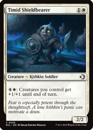 Timid Shieldbearer (ECL-039) - Lorwyn Eclipsed Foil-1