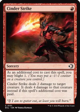 Cinder Strike [Lorwyn Eclipsed]-1