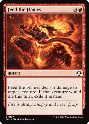 Feed the Flames (ECL-137) - Lorwyn Eclipsed Foil-1