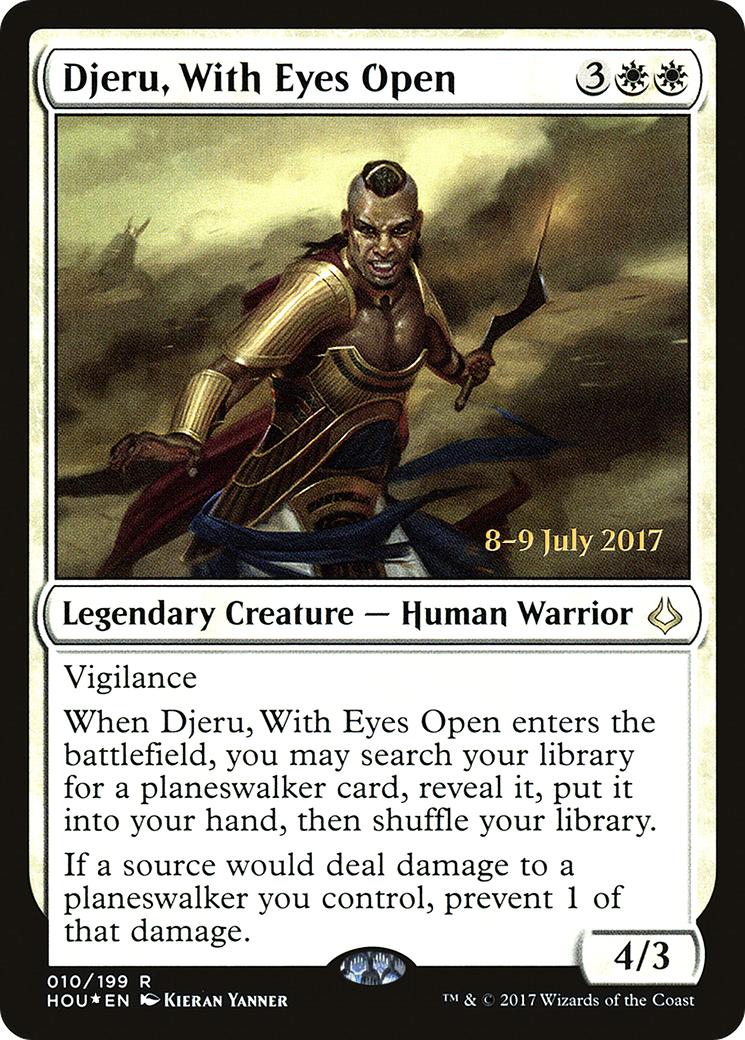 Djeru, With Eyes Open [Hour of Devastation Prerelease Promos]-1