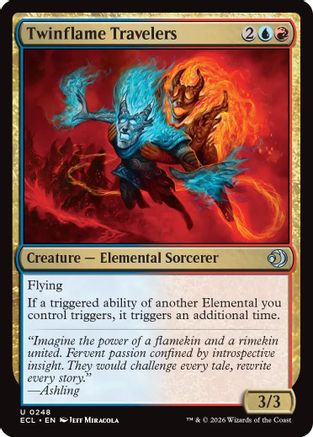 Twinflame Travelers (ECL-248) - Lorwyn Eclipsed Foil-1