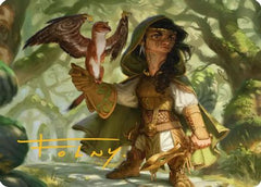 Crossroads Watcher Art Card (Gold-Stamped Signature) (ASECL-020) - Art Series: Lorwyn Eclipsed-1